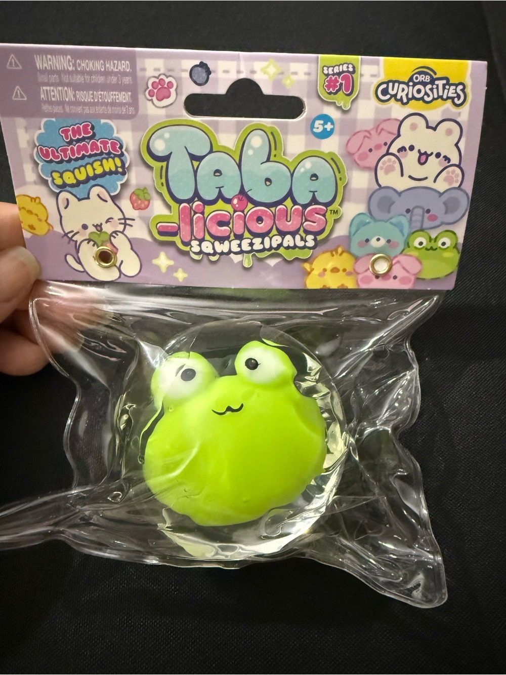Taba-licious Green Frog Squeezipal Sensory Toy